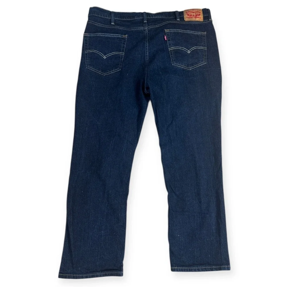 Levis 541 Athletic Fit Jeans Mens W46 L30 Dark Wash Blue Stretch Denim‎